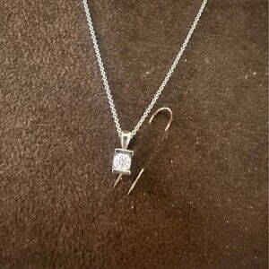 Diamond necklace Round Cut